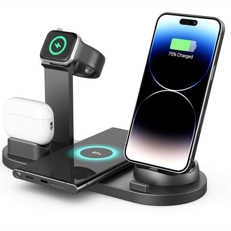 Wide Application Wireless Charger, Portable Phone Charging Stand, Multi-Function Wireless Charging Station for Cellphone, Portable Charger