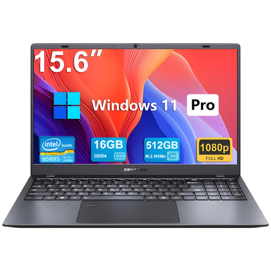 Zenaero 15.6" Laptop, 16GB RAM, 512GB NVMe SSD