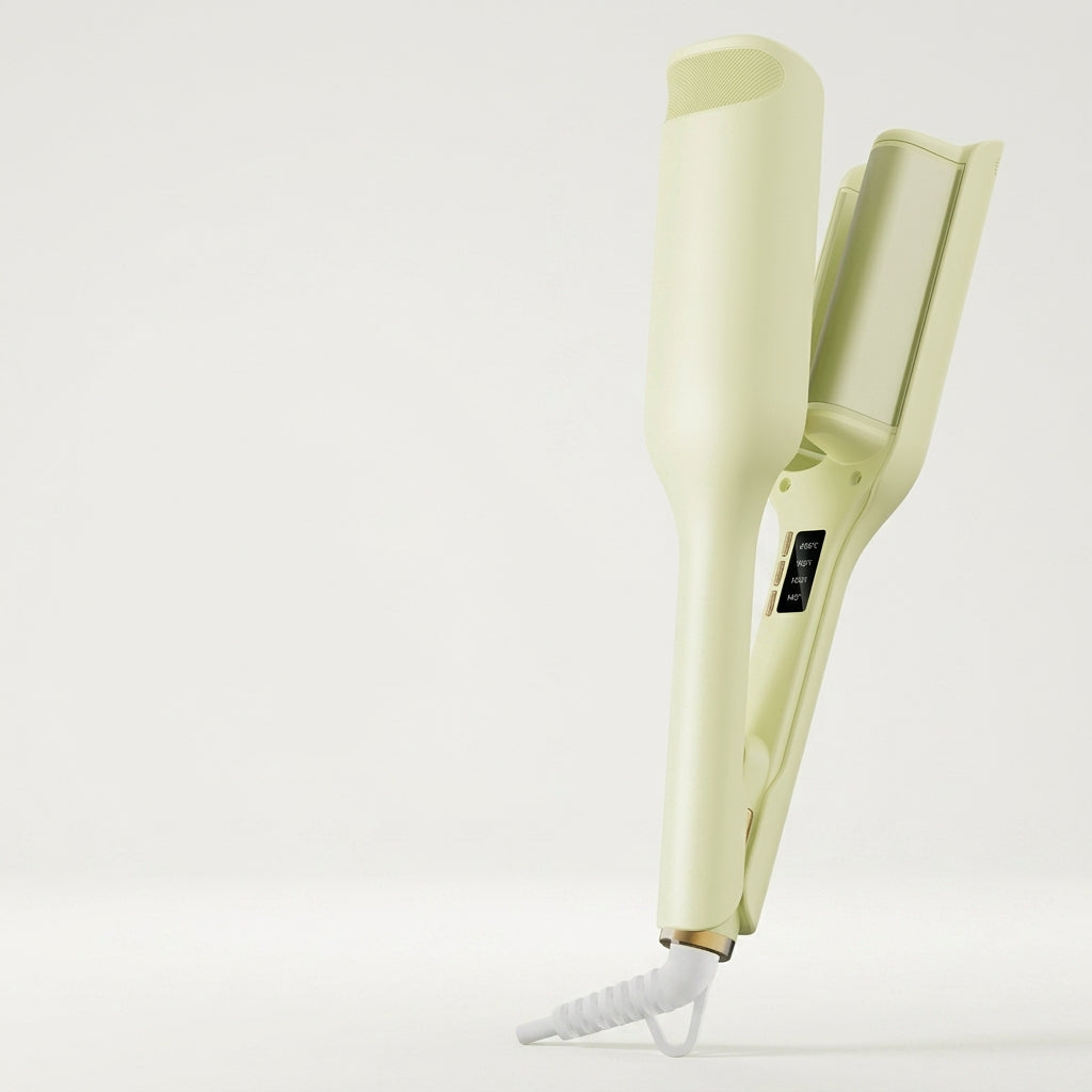 Matcha Green 32mm Egg Roll Curler 4 Temp Negative Ion Anti Scald