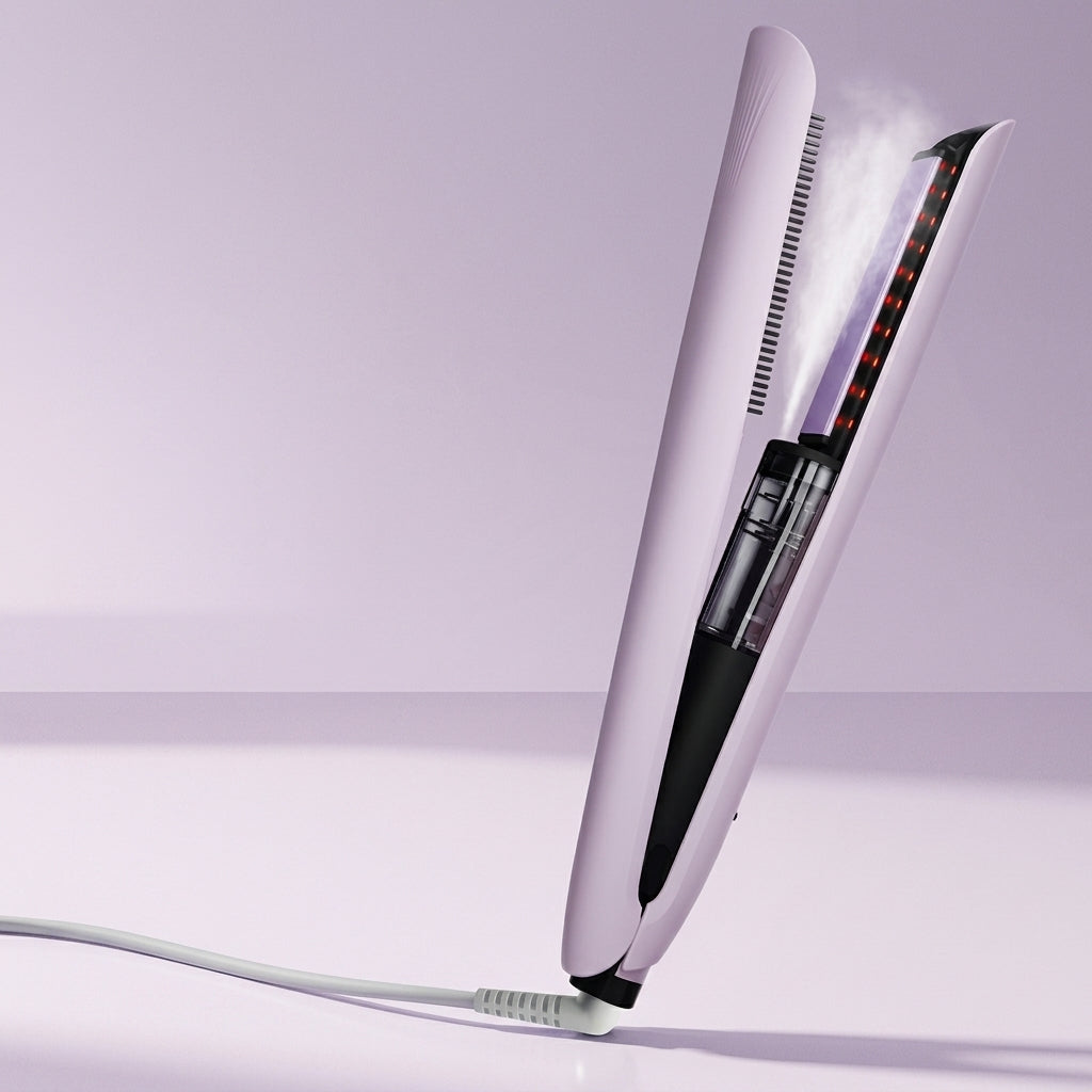 Negative Ion Mist Flat Iron Long Lasting Straight Curly Hair Tool