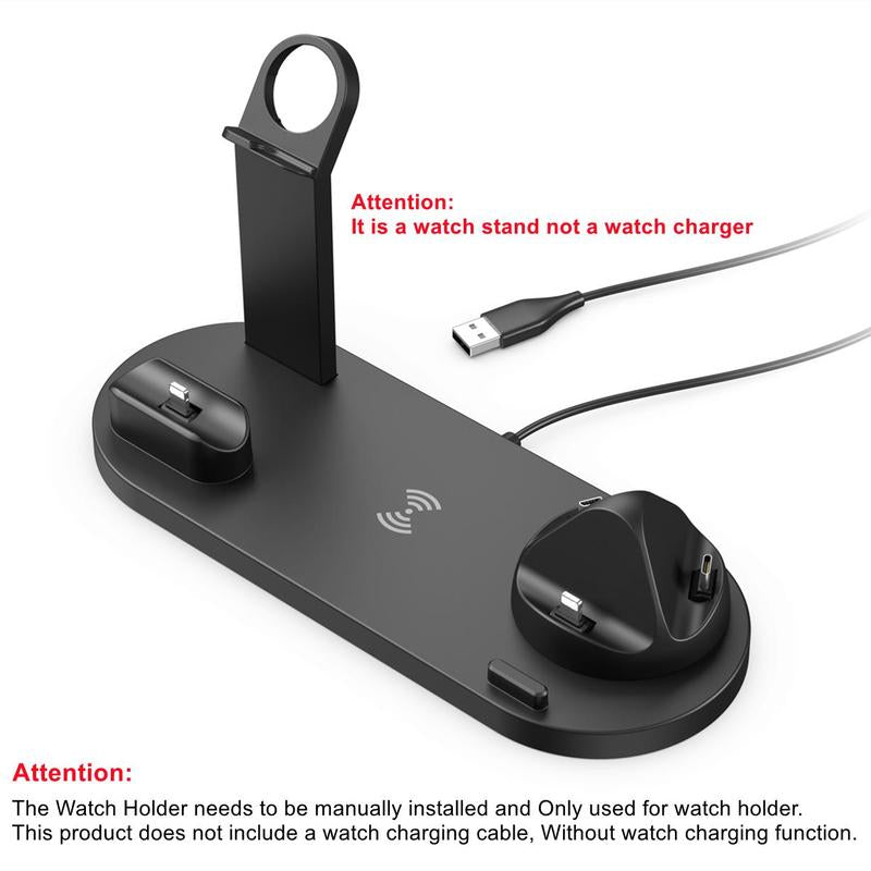 Wide Application Wireless Charger, Portable Phone Charging Stand, Multi-Function Wireless Charging Station for Cellphone, Portable Charger