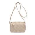 Ivory woven crossbody bag