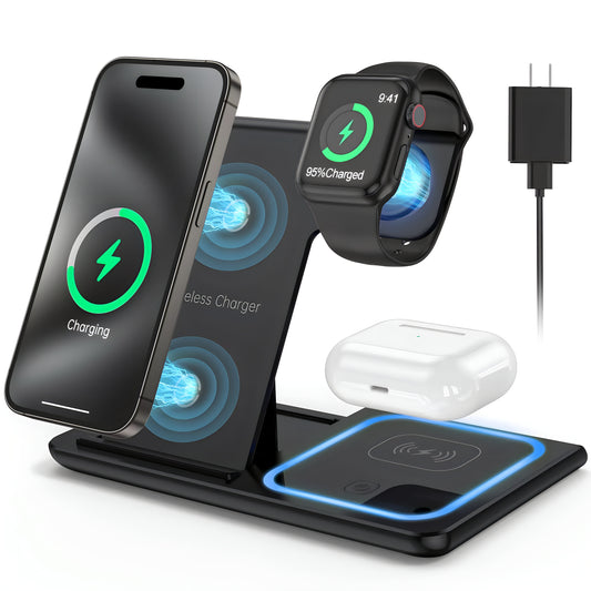 3-in-1 Fast Wireless Charging Station