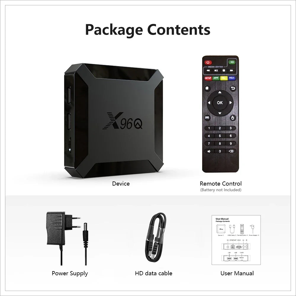 Q TV Box Android 10.0 Smart TV BOX Allwinner H313 Quad Core 60Fps 2.4G Wifi Google Playstore 4K Set Top Box Media Player