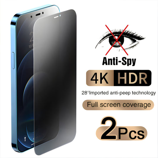 Anti-Spy Tempered Glass Screen Protector for iPhone